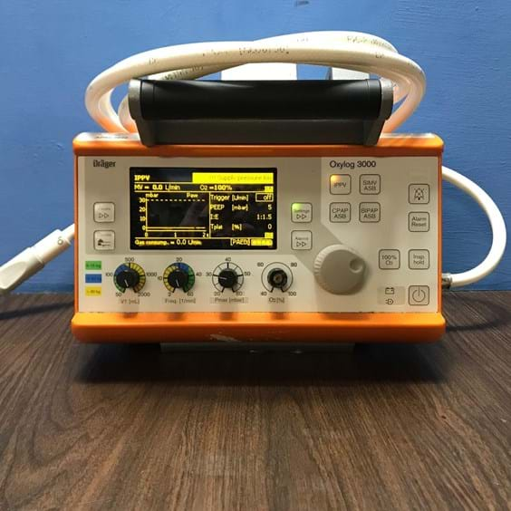 Drager Oxylog 3000 Portable Transport Ventilator Image